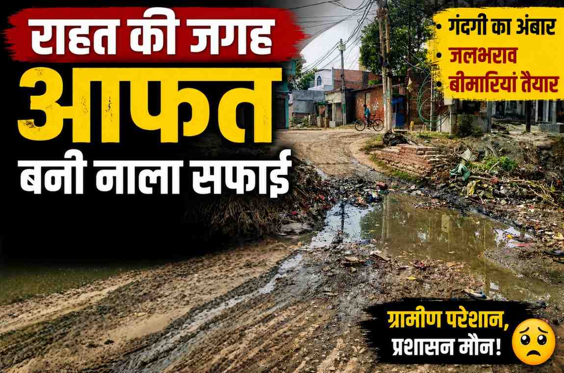 Drain cleaning turns into a nuisance instead of a relief; sludge scattered on the roads is adding to the woes of commuters.