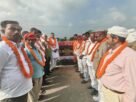 Mughalsarai MLA Ramesh Jaiswal had the foundation stones laid for two roads worth ₹1.23 crore by the public.